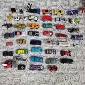 Lot of Hot Wheels and Toy Vehicles, Mixed New and Vintage, 42 Total
